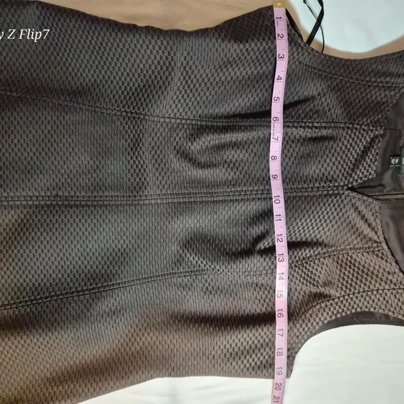 ​Talbots Petites Silk Blend Sheath Dress & Cropped Jacket Set Brown Size 16P - Picture 13 of 16